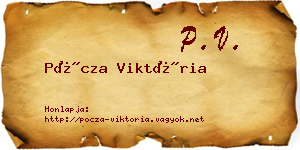Pócza Viktória névjegykártya